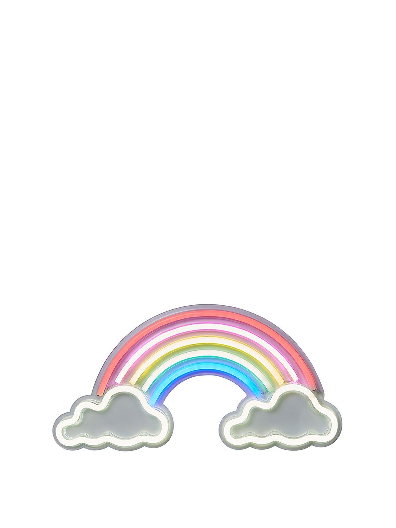 Image 1 of 5 of Glow Neon Rainbow Cloud Wall Lamp