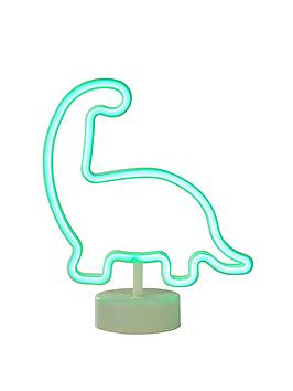 Product photograph of Glow Neon Dinosaur Table Lamp from very.co.uk