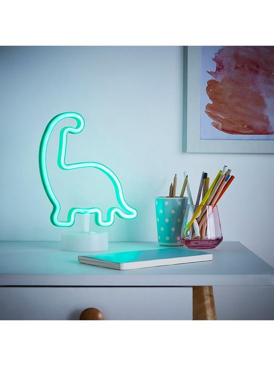 stillFront image of glow-neon-dinosaur-table-lamp