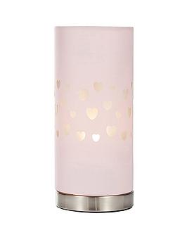 Product photograph of Glow Hearts Laser Cute Led Table Lamp from very.co.uk