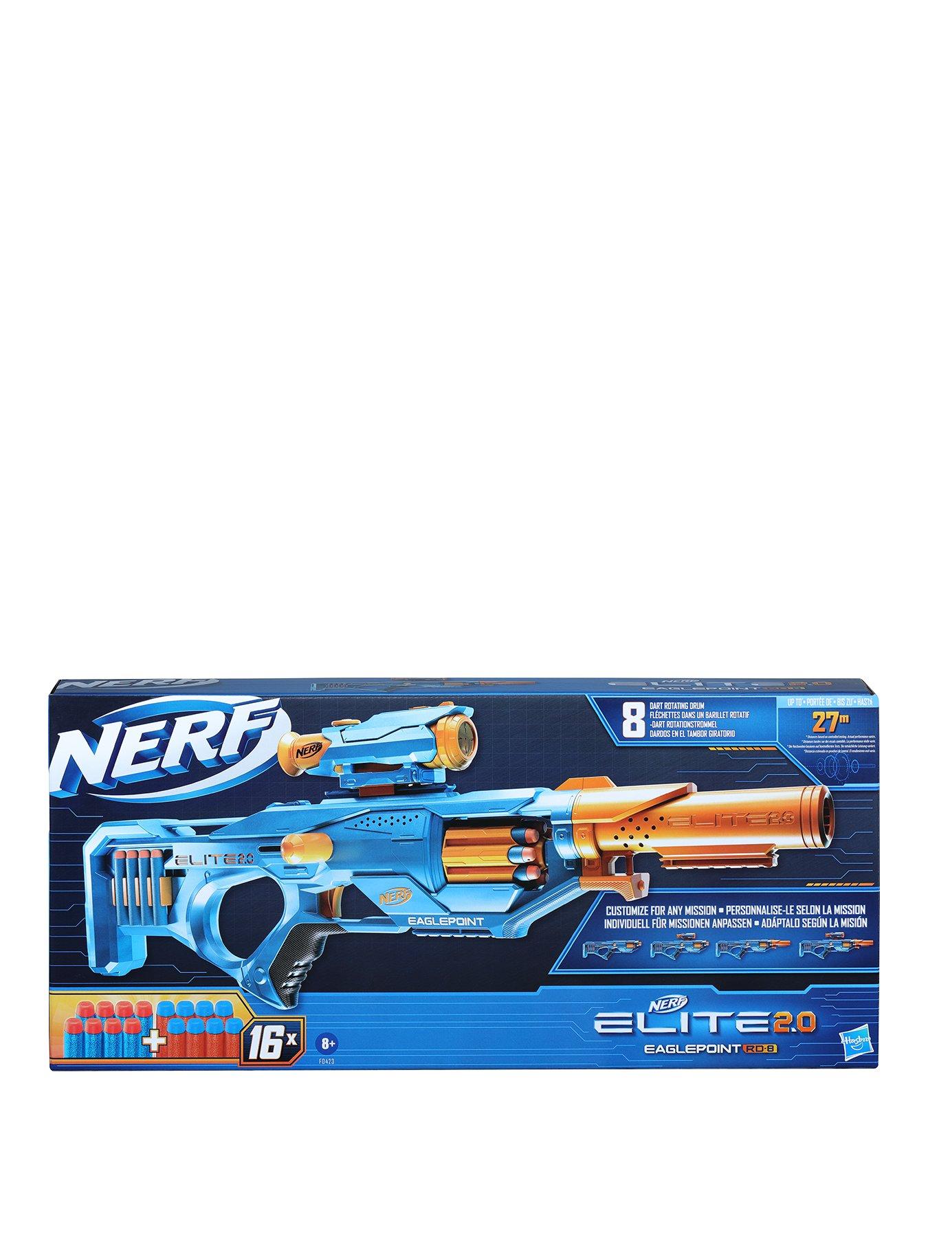 Nerf Elite 2.0 Eaglepoint RD-8 Blaster, Detachable Scope and