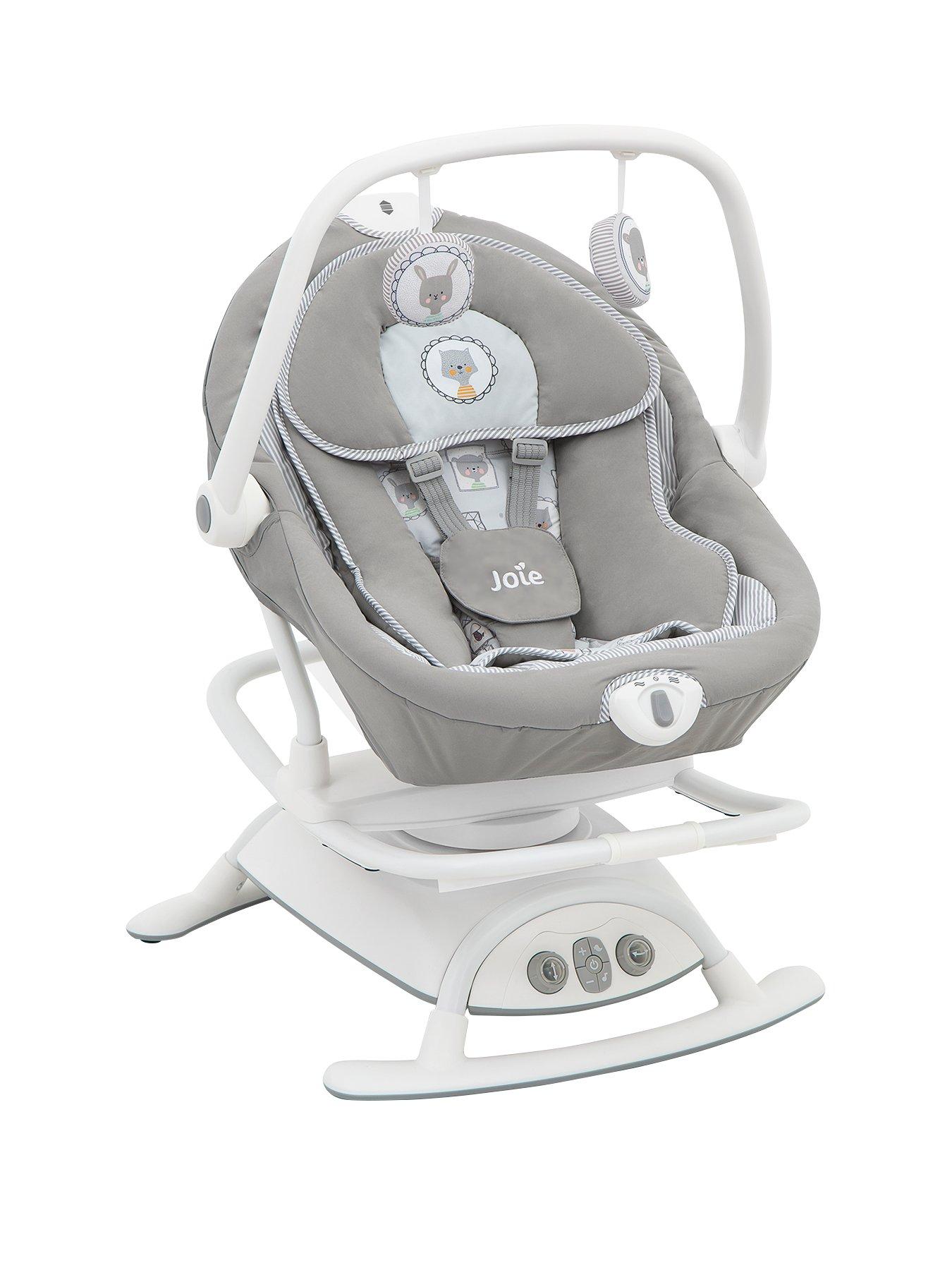 Joie baby bouncer grey hot sale stars