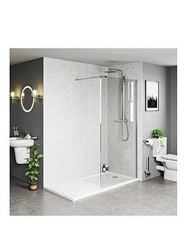 Mode Bathrooms Walk In Shower Enclosure With Lightweight Shower Tray And Waste 1600 X 800