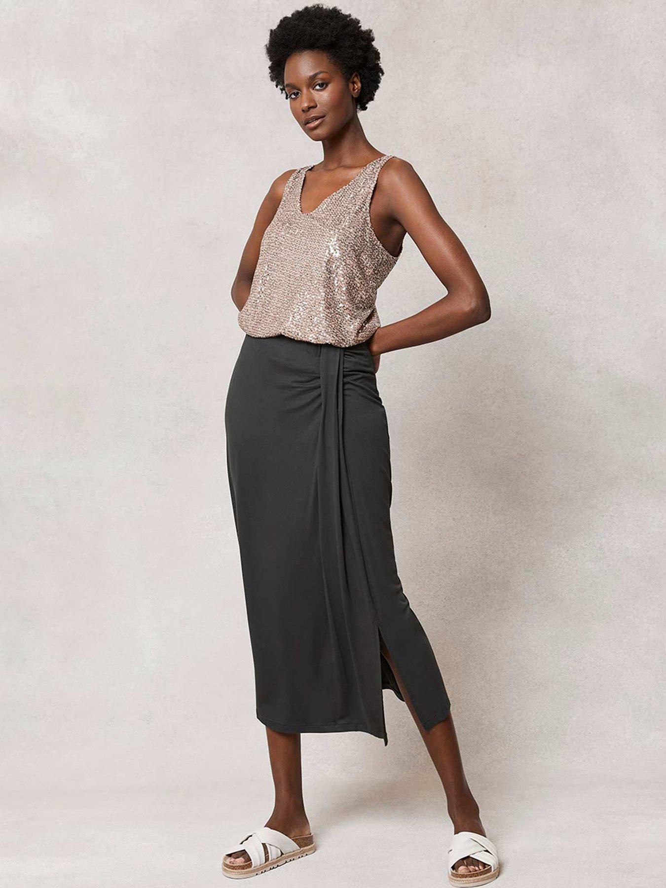 Gray 2024 jersey skirt