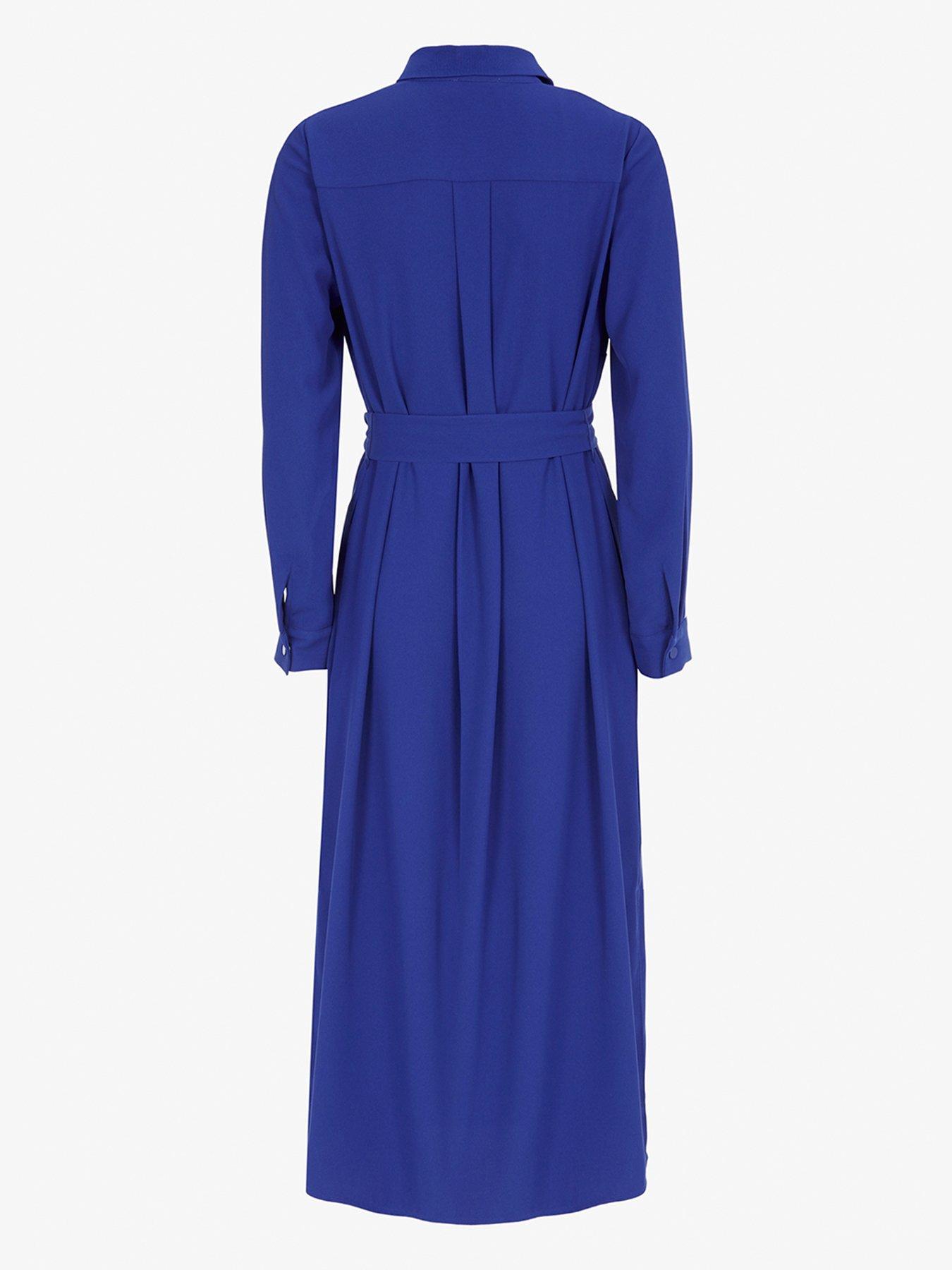 Mint Velvet Sport Trim Shirt Dress - Blue | very.co.uk