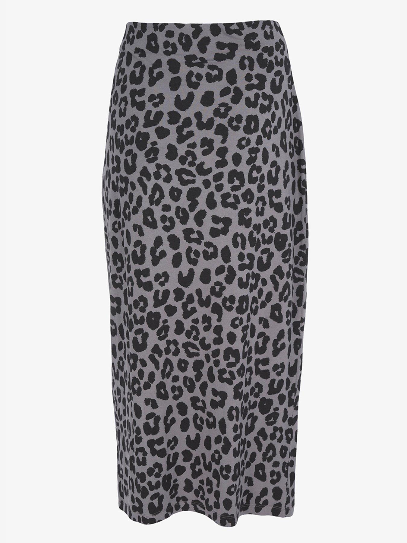 Mint velvet hot sale leopard skirt