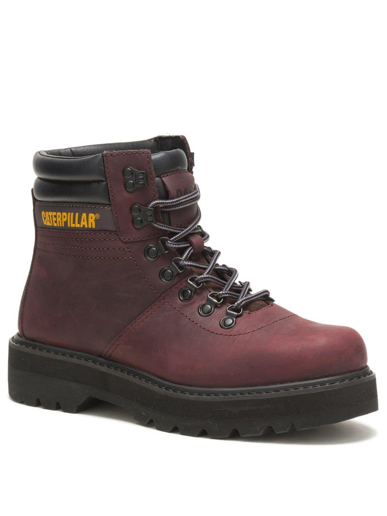 caterpillar boot laces brown