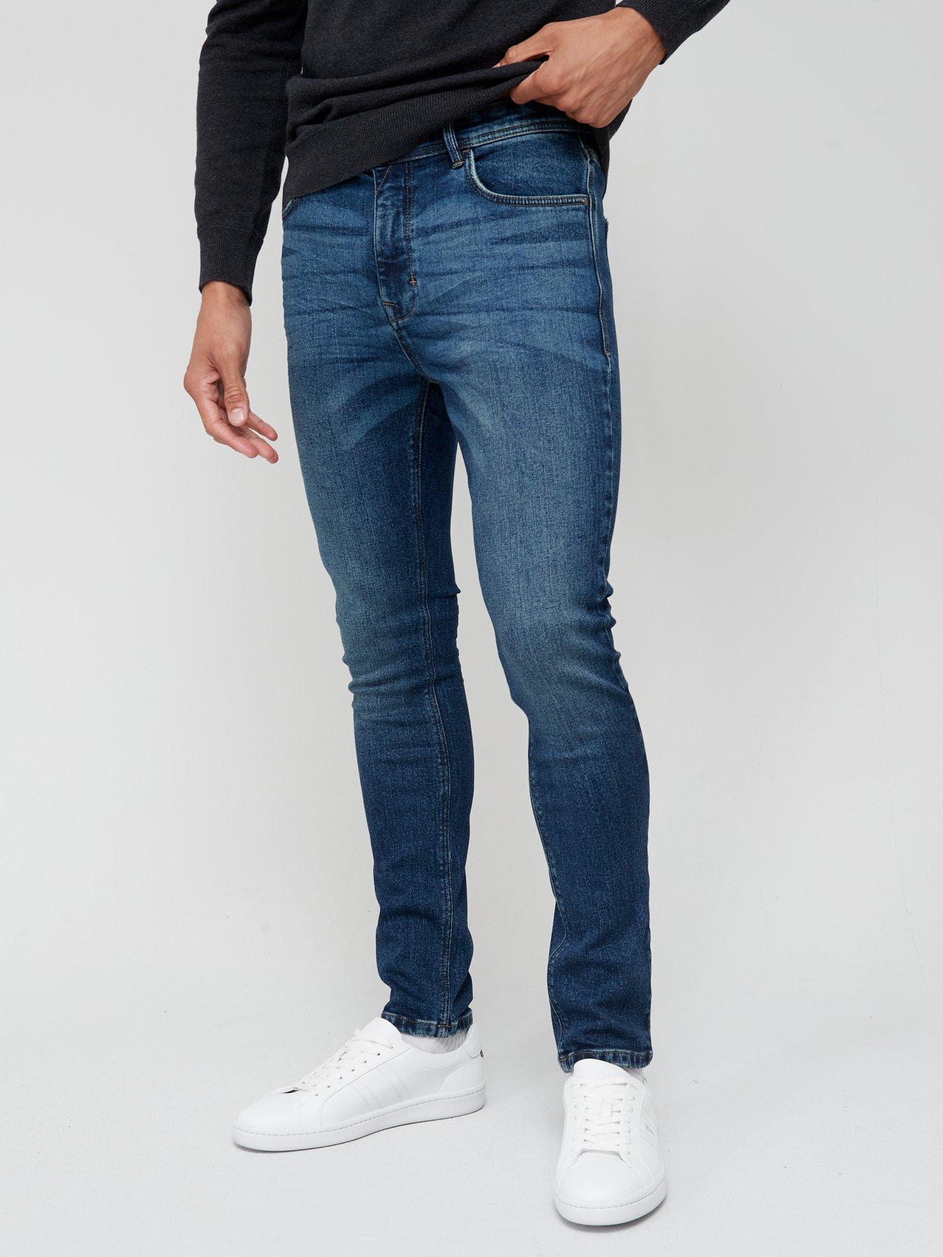 Very Man Skinny Jean With Stretch - Dark Wash