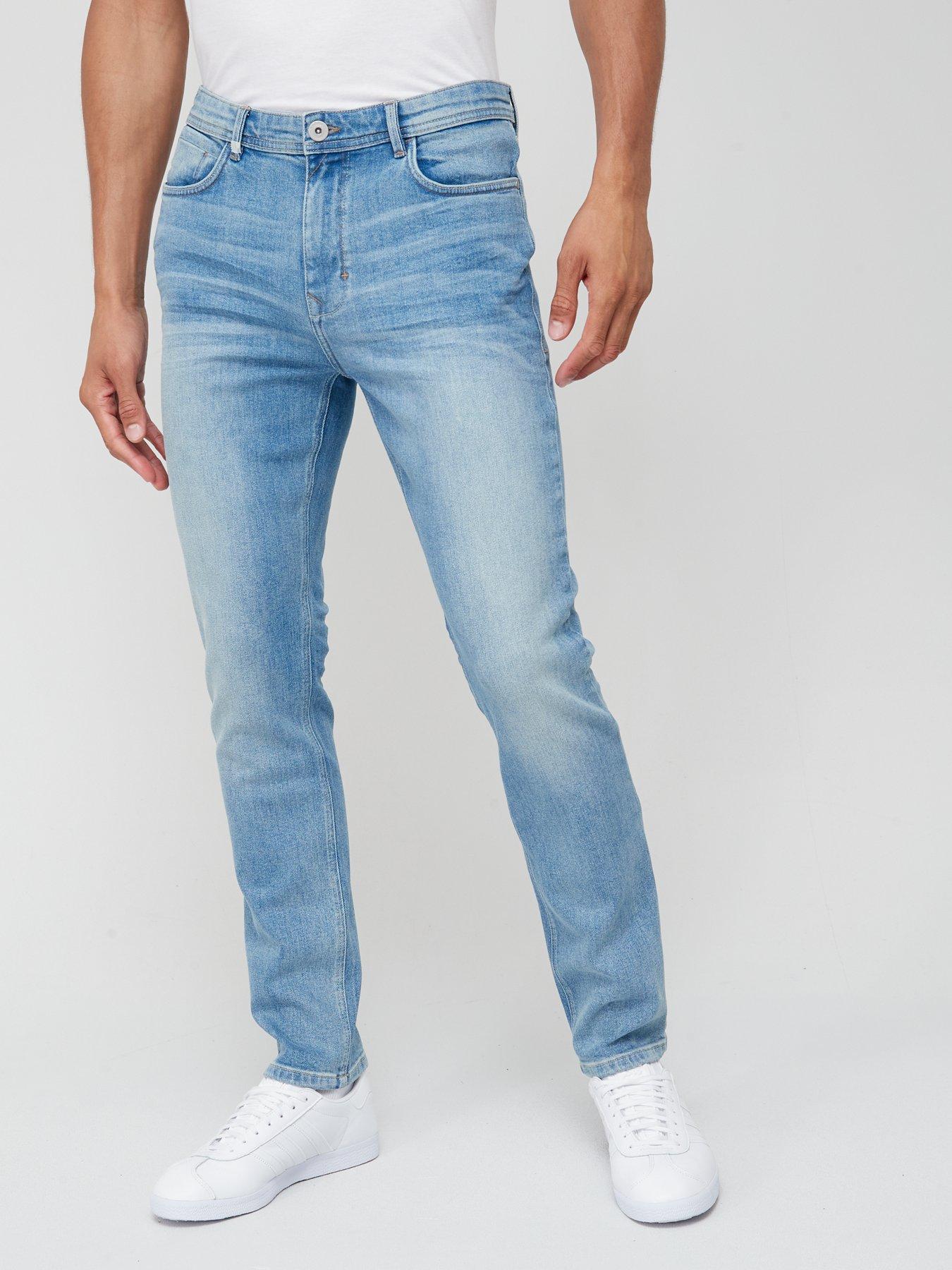 Light wash deals jeans mens slim