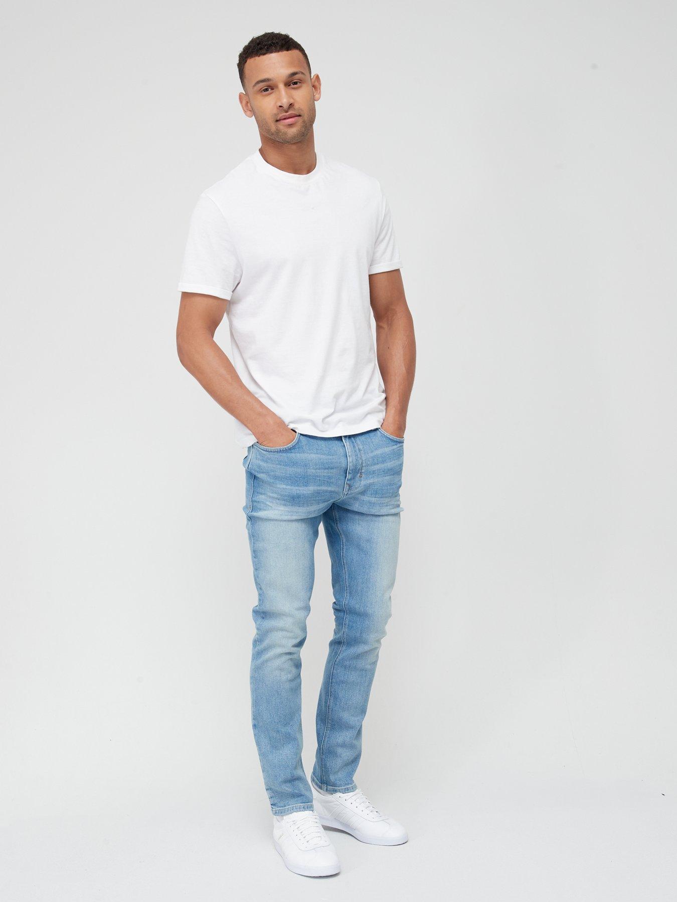 Very Man Slim Jean With Stretch - Light Blue | Very.co.uk