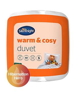 Product photograph of Silentnight Warm Amp Cosy Duvet - 13 5 Tog - White from very.co.uk