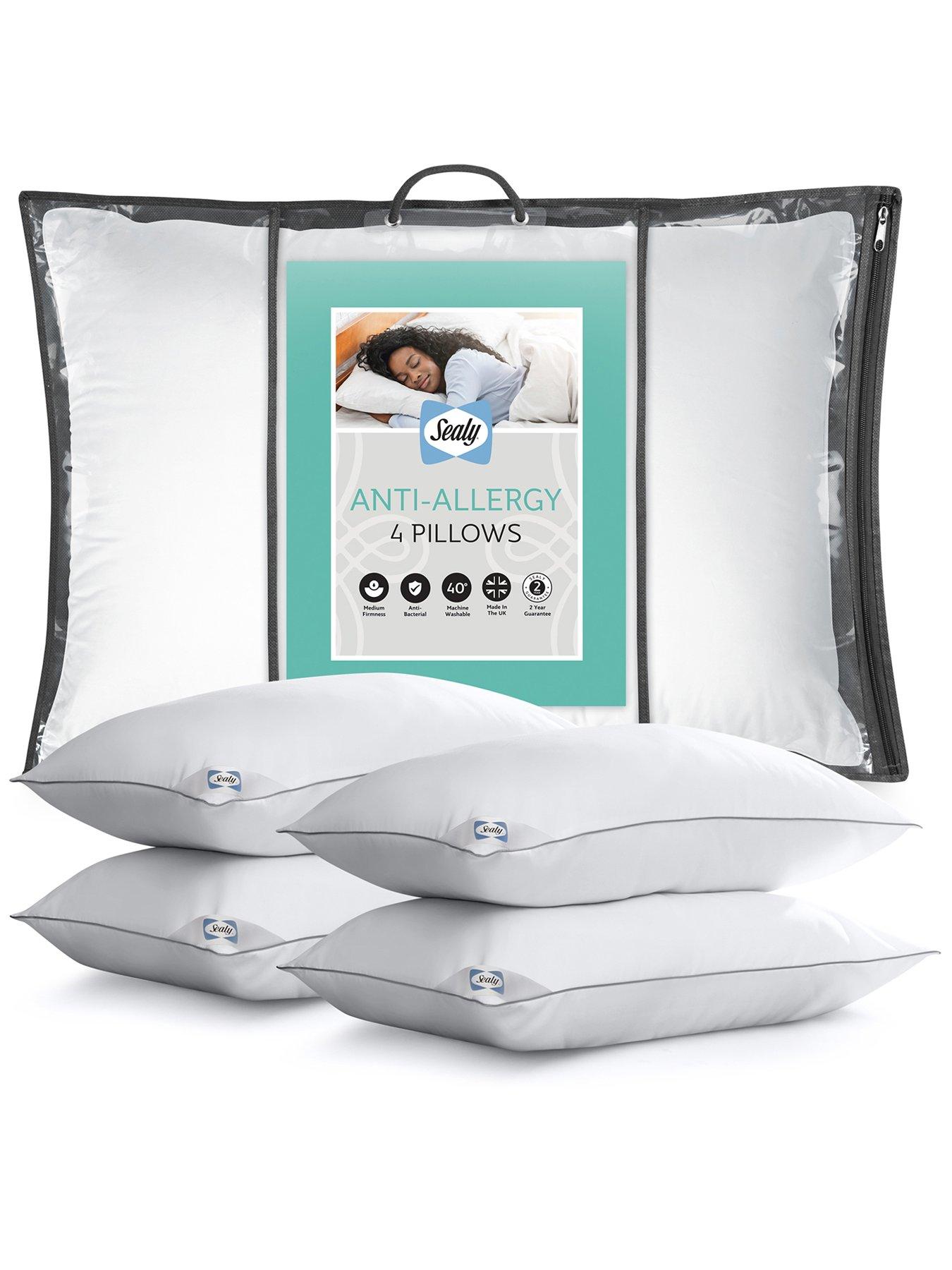 undefined Anti Allergy Pillow - 4 Pack - White