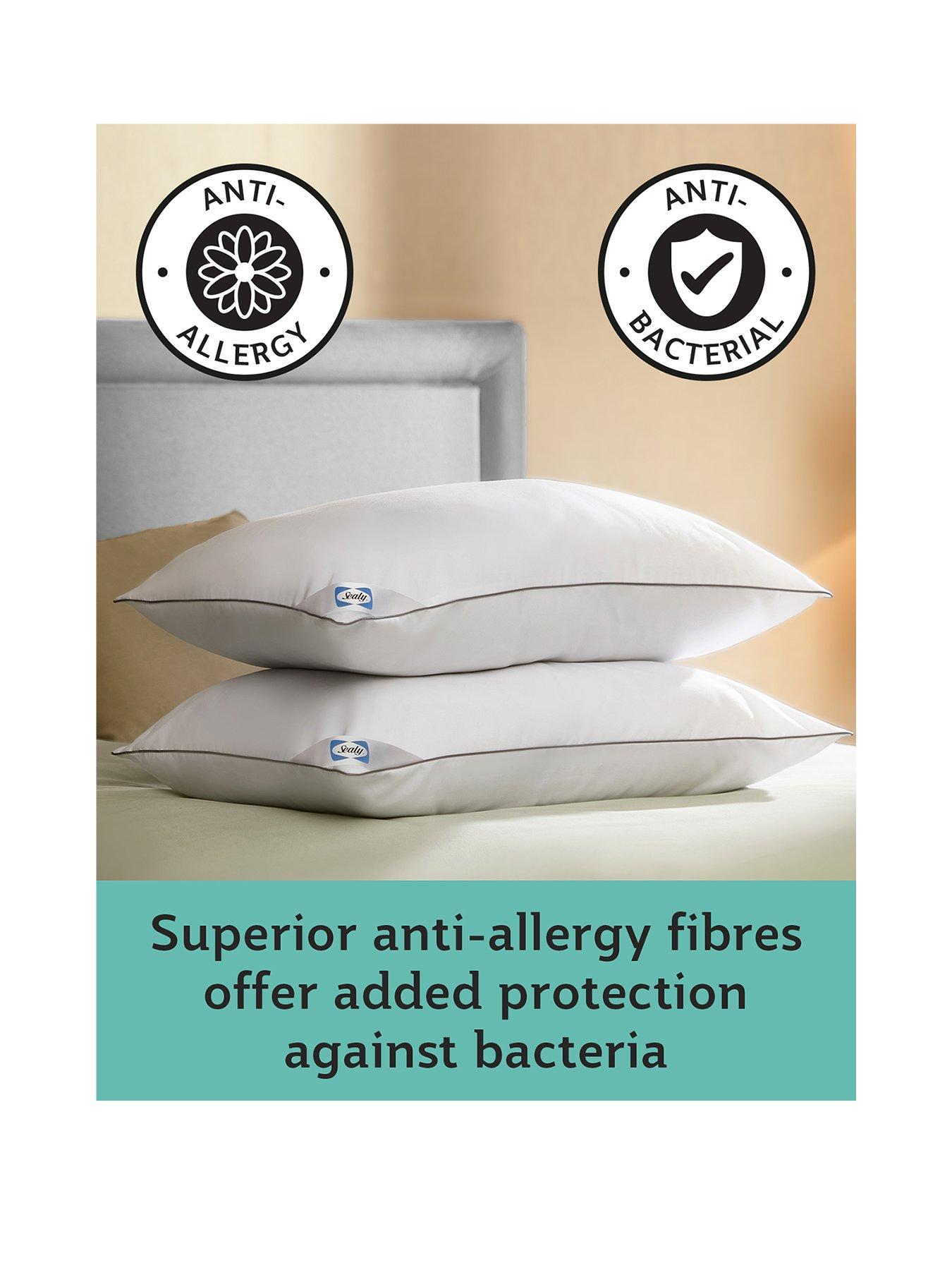 Sealy Anti Allergy Pillow Pair White Very.co.uk