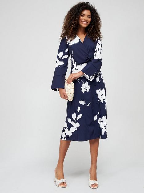 fig-basil-wrap-kimono-sleeve-midi-dress-navy-print