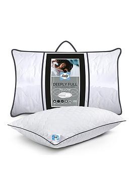 Product photograph of Sealy Deeply Full Pillow - White from very.co.uk