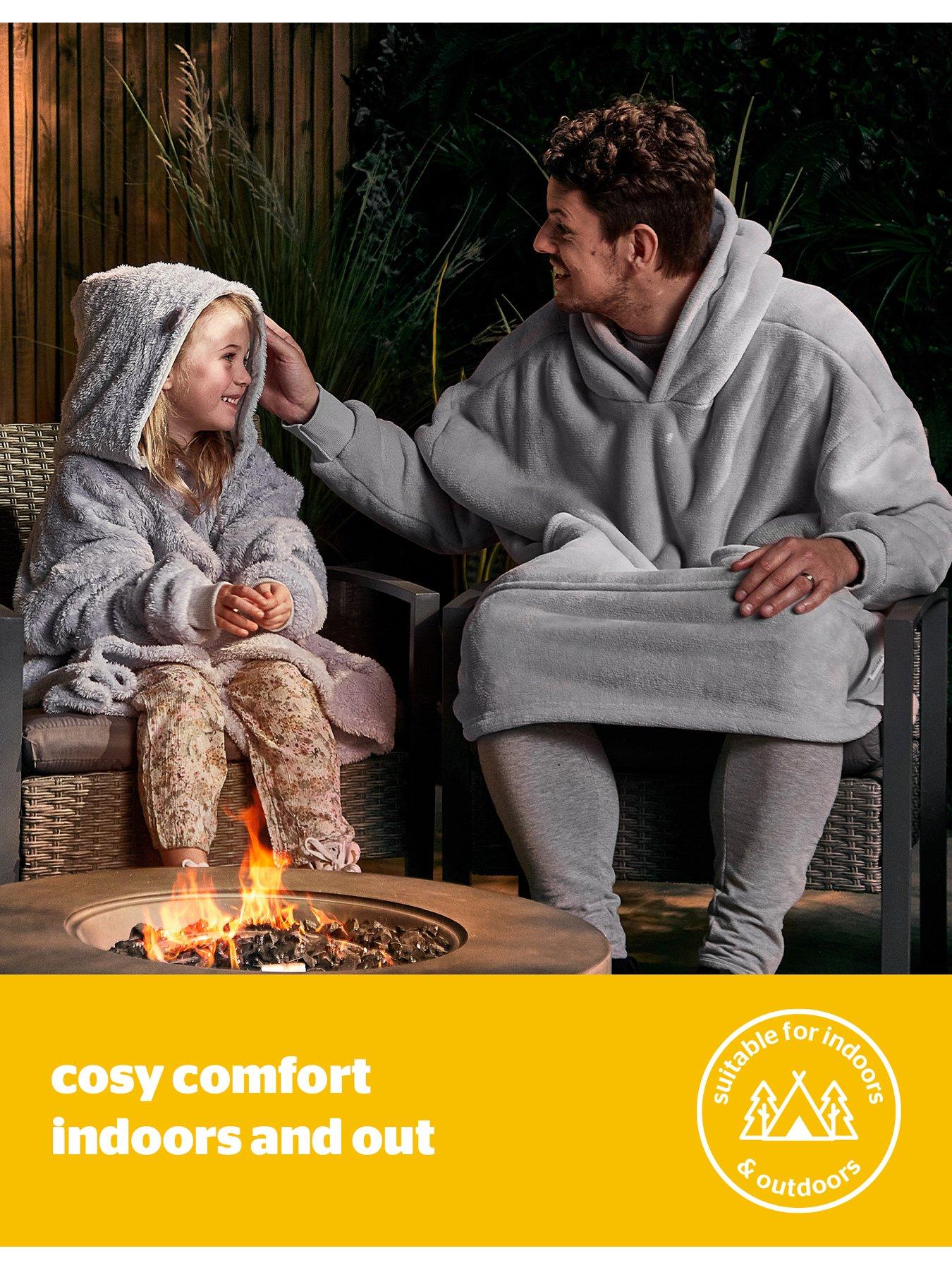 Image 5 of 7 of Silentnight Oversized Fleece&nbsp;Hoodie - Charcoal