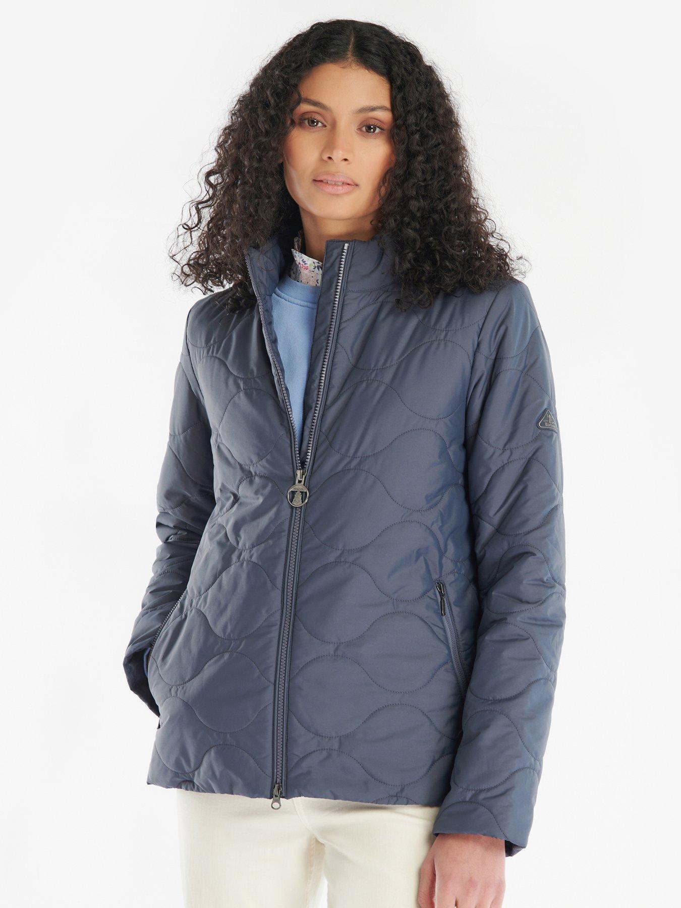 Barbour Bindweed Recycled Fabric Quilted Jacket - Navy | very.co.uk
