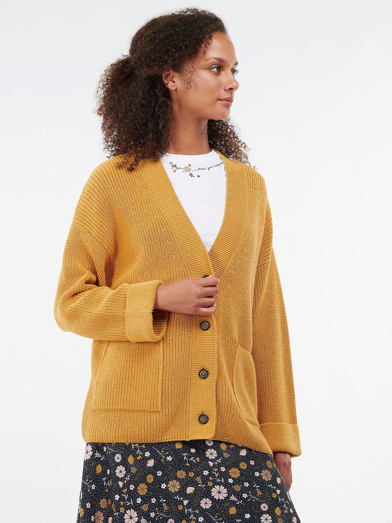  Barbour Coast To Country Ferryside 100% Cotton Cardigan - Mustard