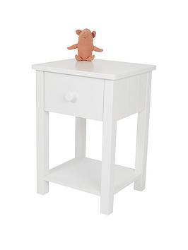Product photograph of Great Little Trading Co Lulworth Bedside Table - White from very.co.uk