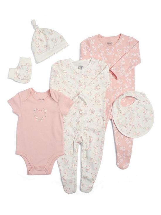 back image of mamas-papas-baby-girls-6-piece-set-pink-pink
