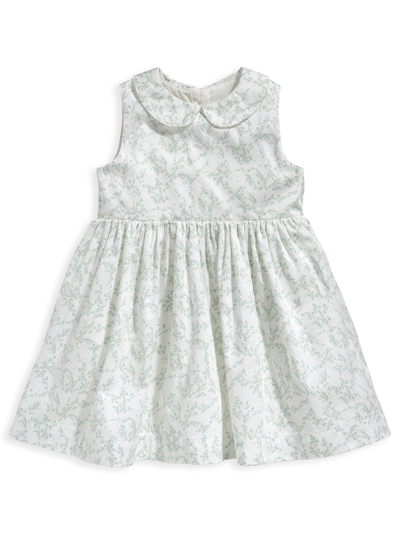 Occasion & wear Baby Girls Floral Sprig Print Dress - Green