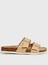  image of new-look-off-white-raffia-buckle-footbed