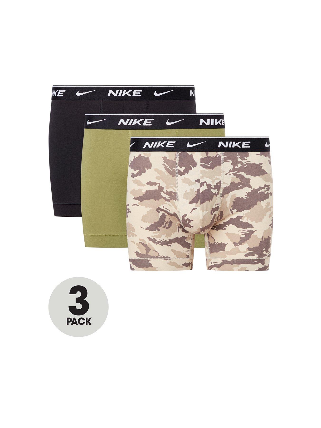  3 Pack of Boxer Brief Camo Print Underwear - Khaki