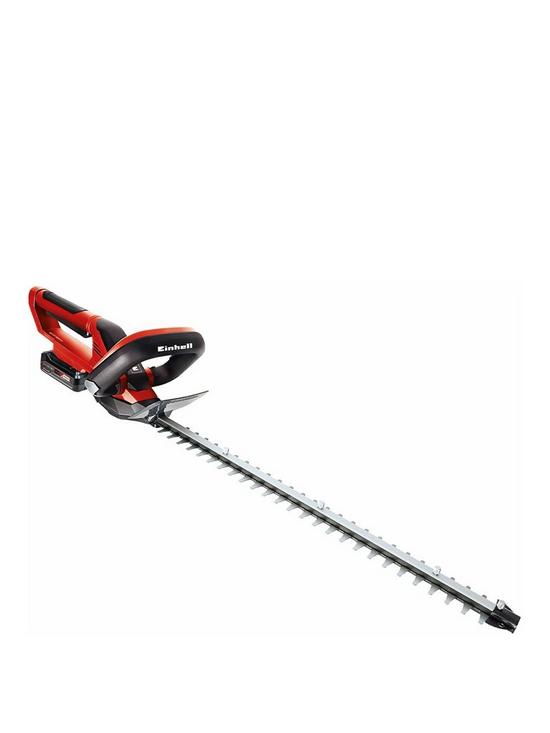 front image of einhell-pxc-55cm-cordless-hedge-trimmer-ge-ch-18551-li-kit-18v-includes-battery
