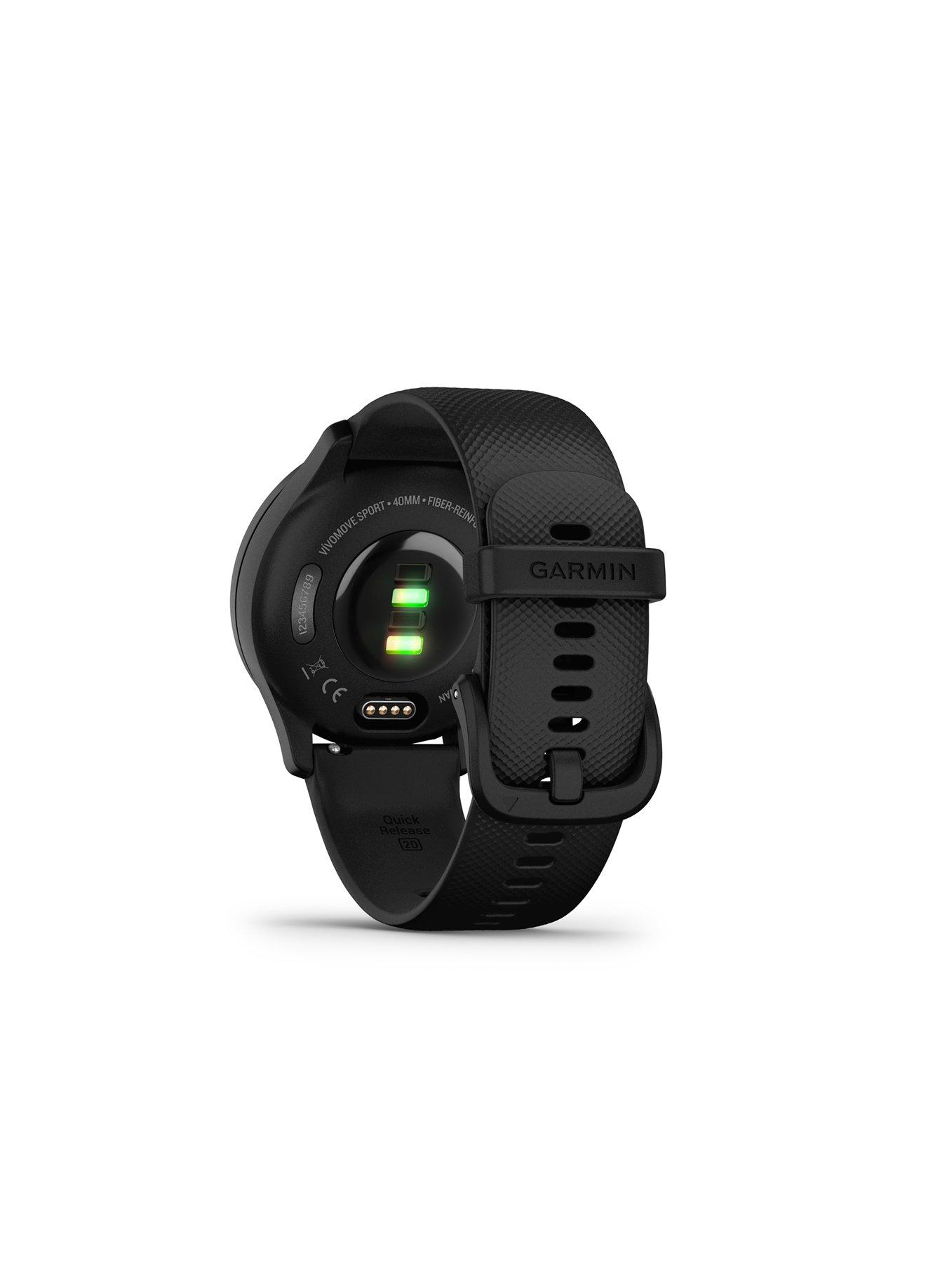 Garmin Vivomove Sport Hybrid Smartwatch with Hidden Touchscreen Display Very