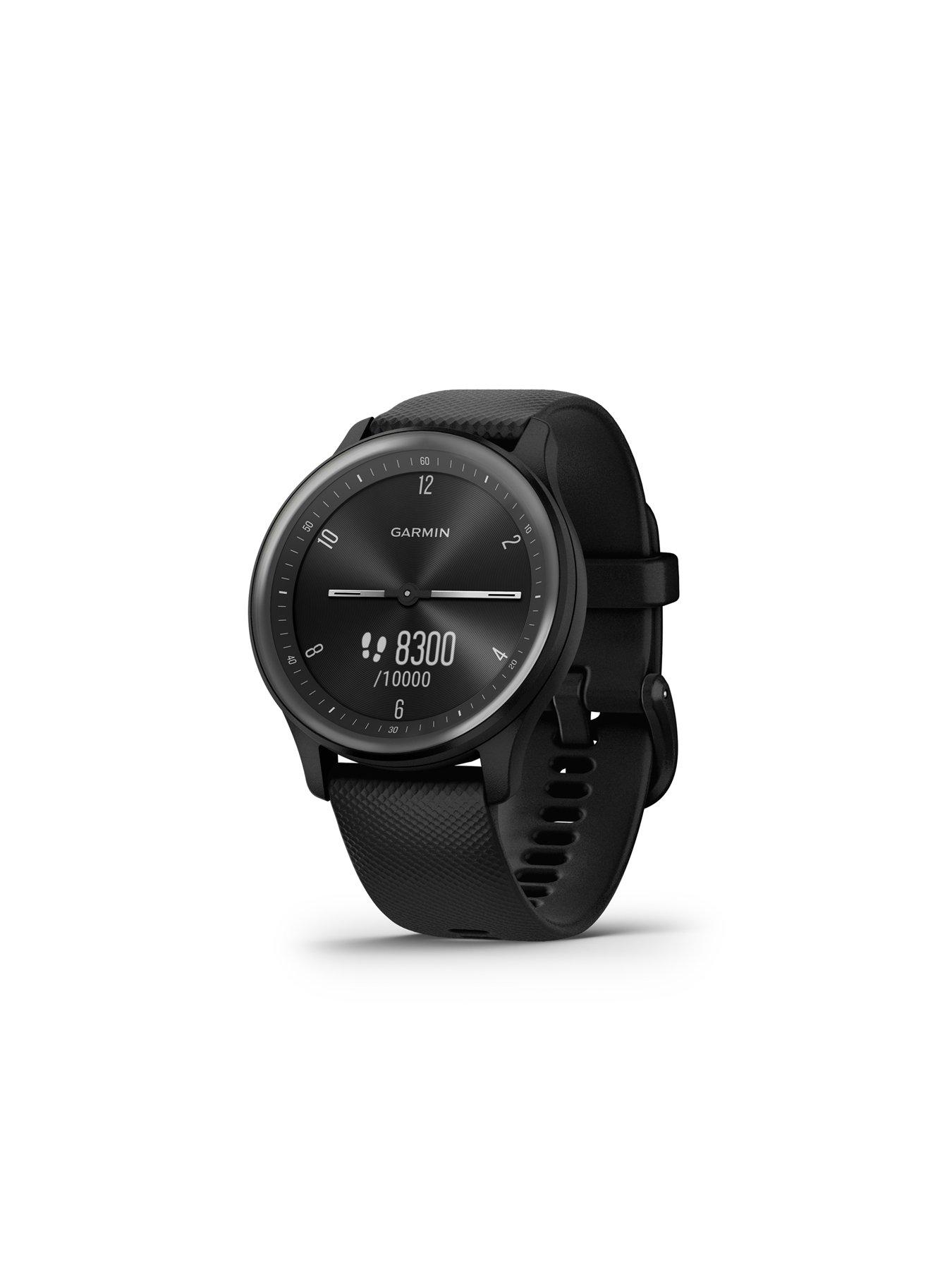 Garmin Vivomove Sport Hybrid Smartwatch with Hidden Touchscreen Display Very