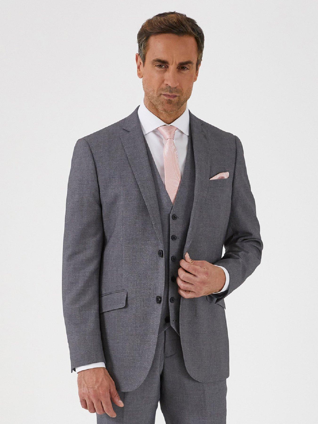 Skopes Harcourt Tailored Fit Jacket Silver Uk 