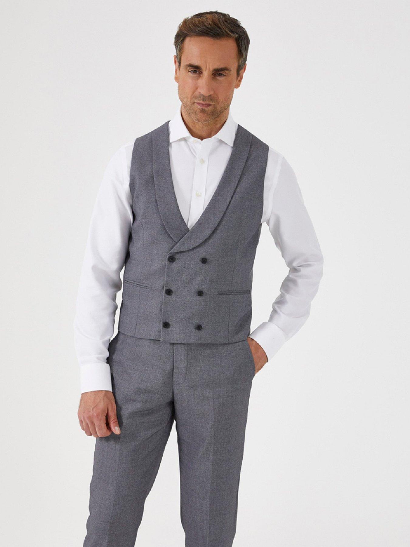 Harcourt Scoop Waistcoat Silver