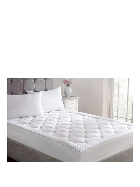 stillFront image of hotel-collection-silk-mattress-protector