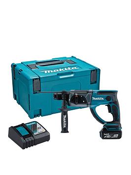 Product photograph of Makita 18v Cordless Rotary Hammer Sds 20mm from very.co.uk