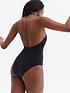  image of new-look-black-lace-up-halter-swimsuit