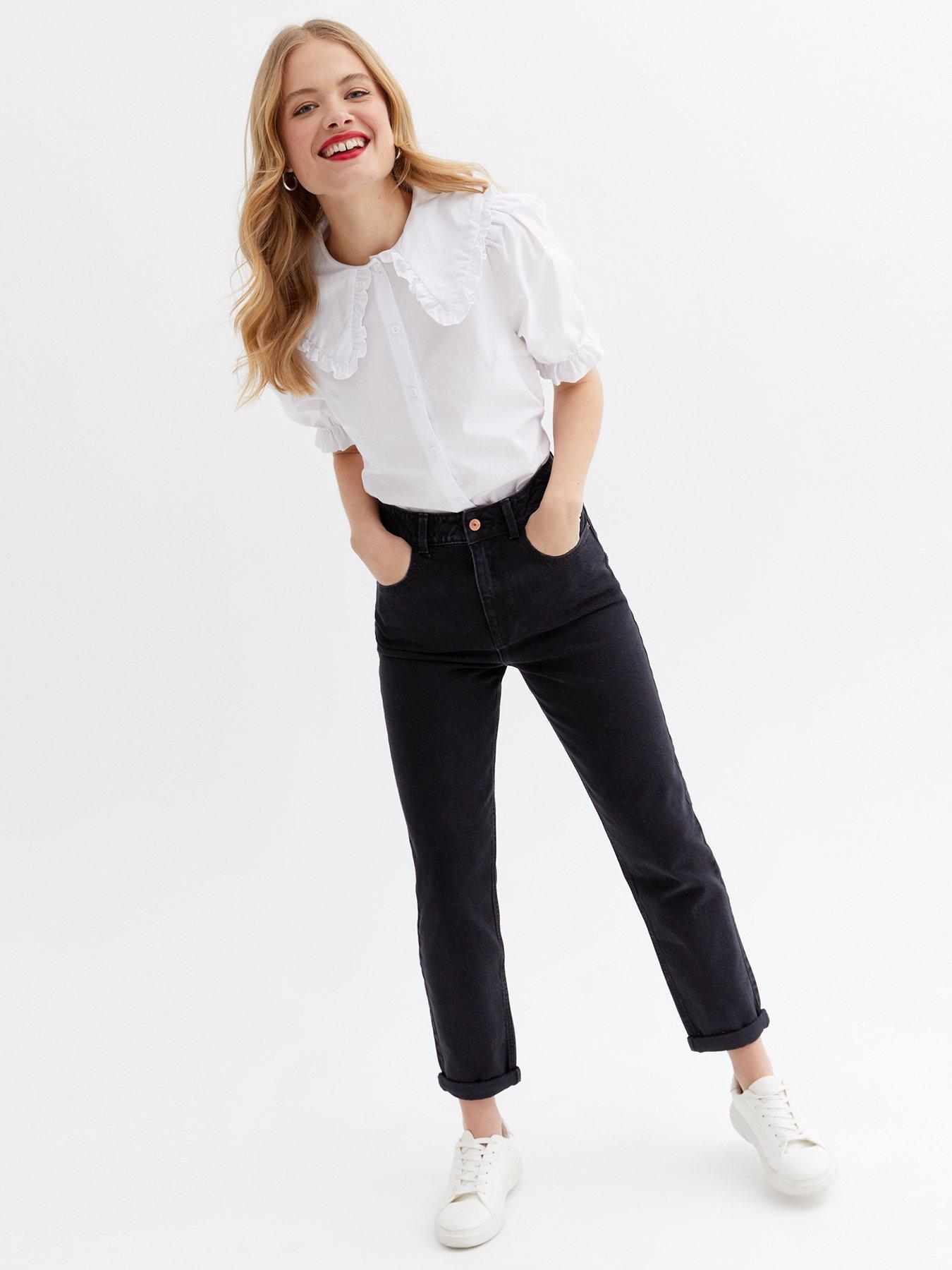 New look tori deals mom jeans black