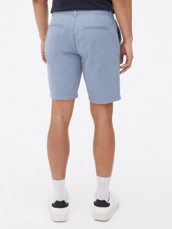 stillFront image of new-look-blue-straight-fit-chino-short