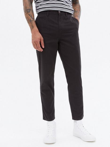 new-look-black-tapered-fit-chino