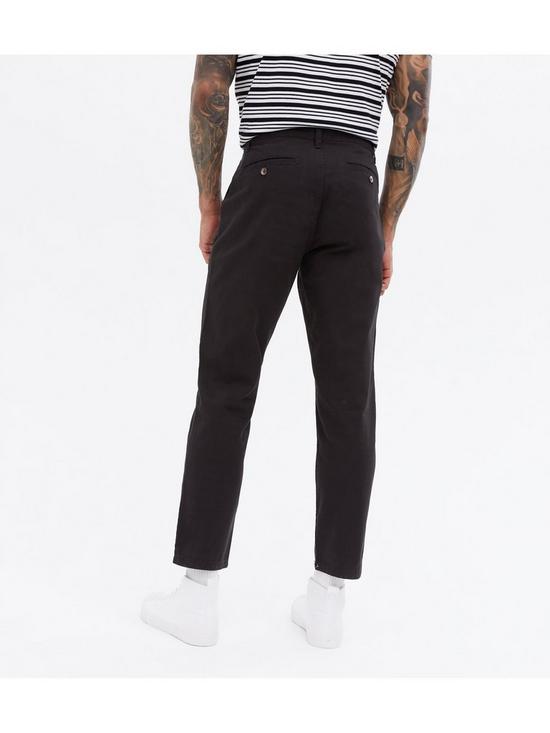 stillFront image of new-look-black-tapered-fit-chino