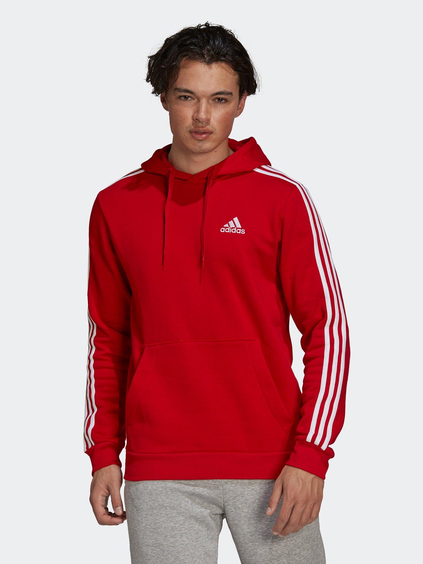 red adidas hoodie zip up