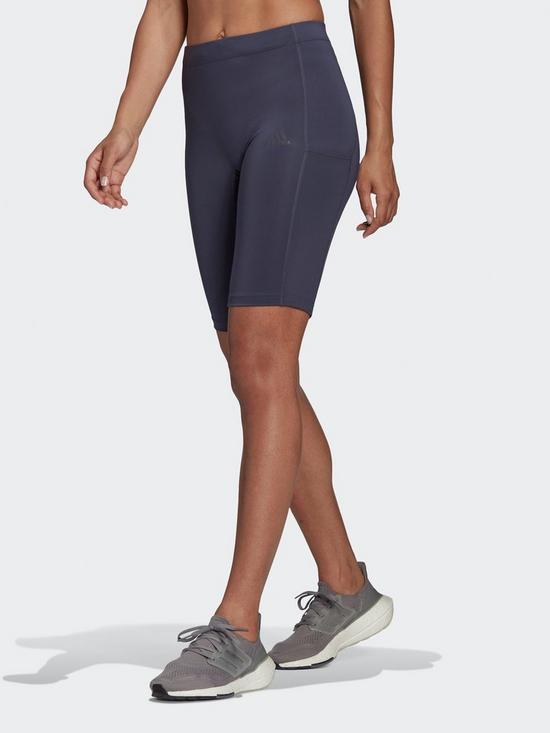front image of adidas-fastimpact-running-bike-short-tights