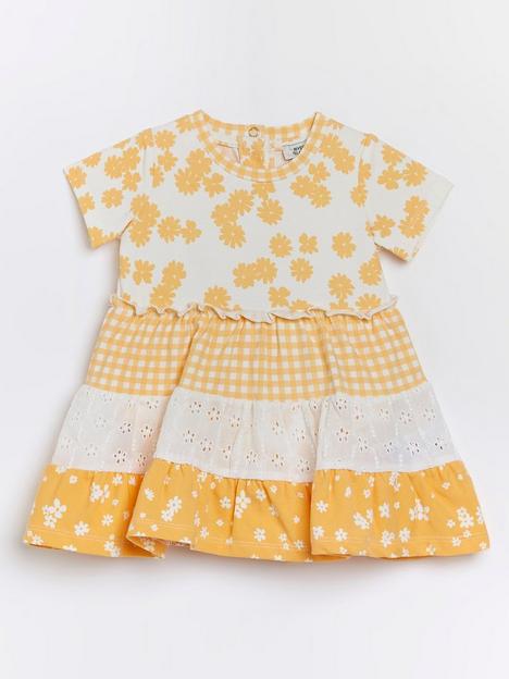 river-island-baby-girls-floral-tier-dress--nbspyellow