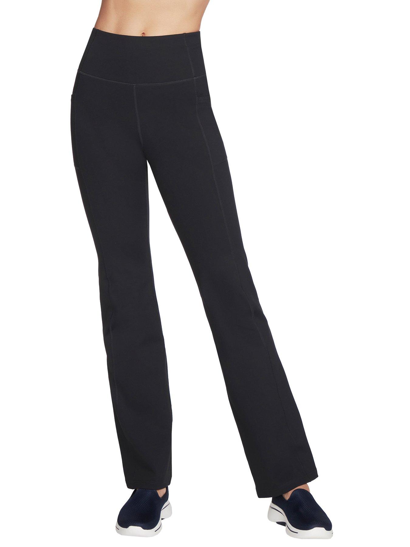 Skechers The Go Walk Pants Evolution Flare - Black | Very.co.uk