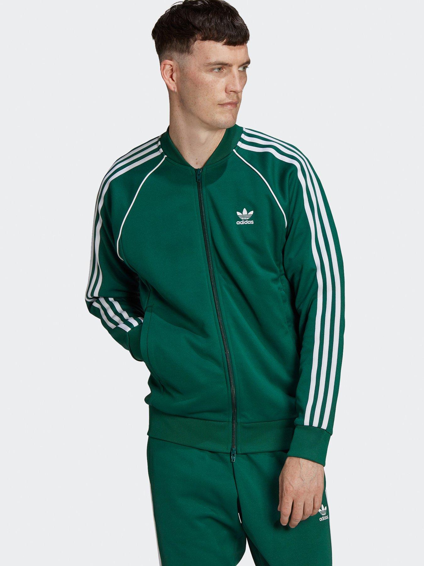 adidas sst track jacket green