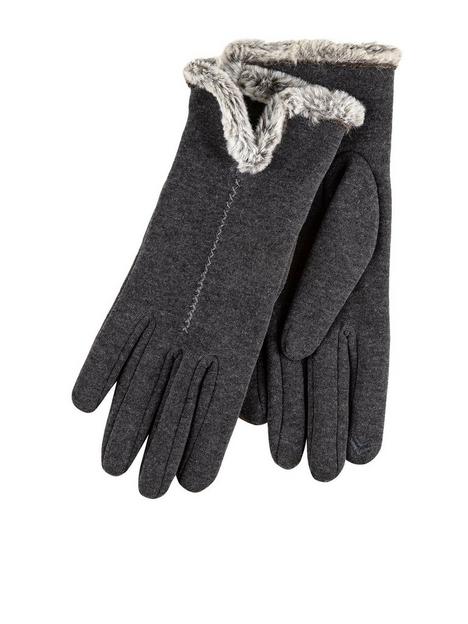 totes-thermal-smartouch-gloves-with-tipped-fauxnbspfur-cuff-grey