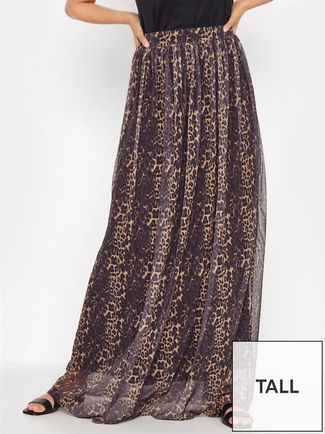 long-tall-sally-leopard-printnbspmesh-maxi-skirt-brown