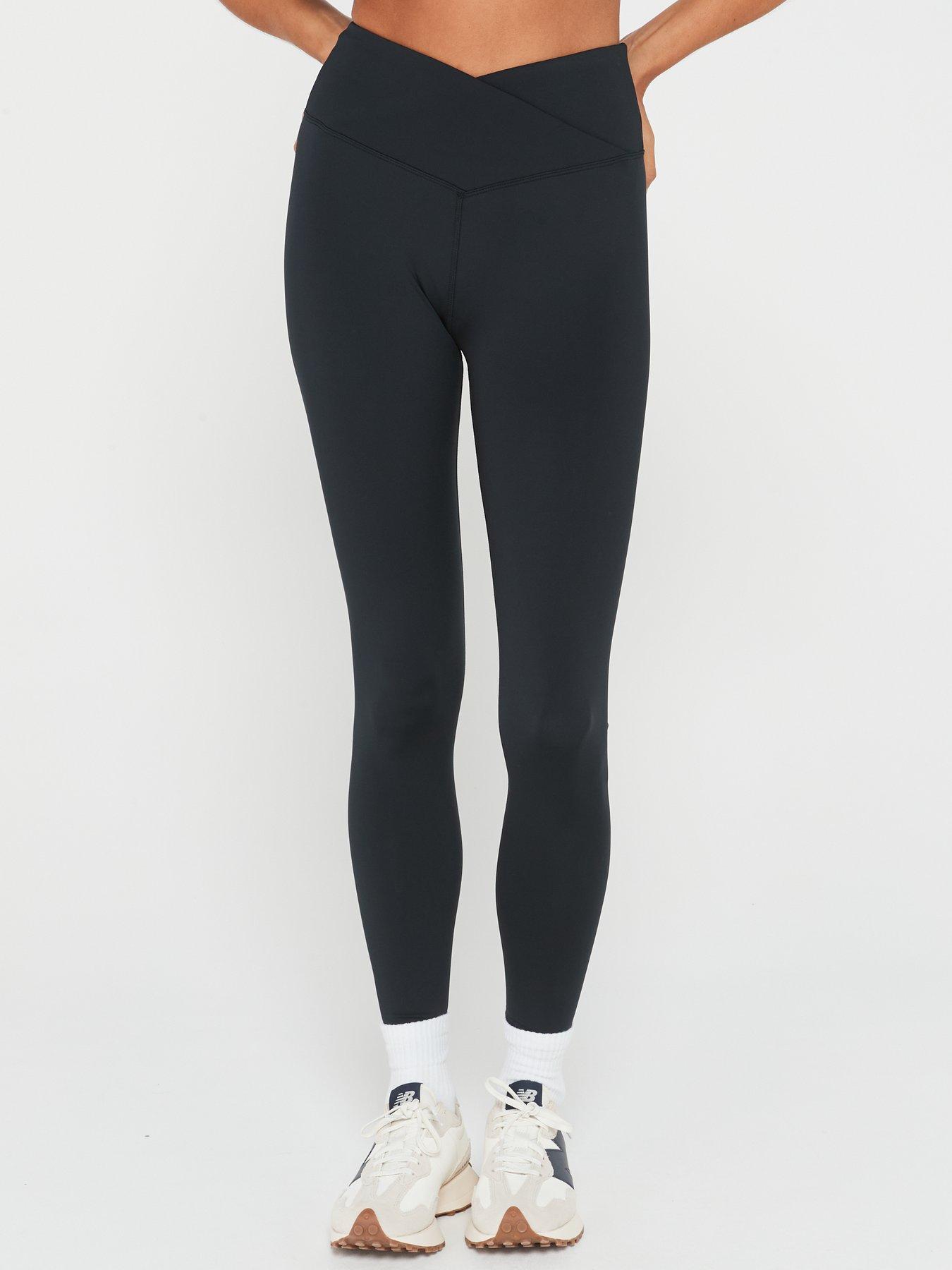 Girls Black Stretch Leggings - Ultimate Party Super Stores