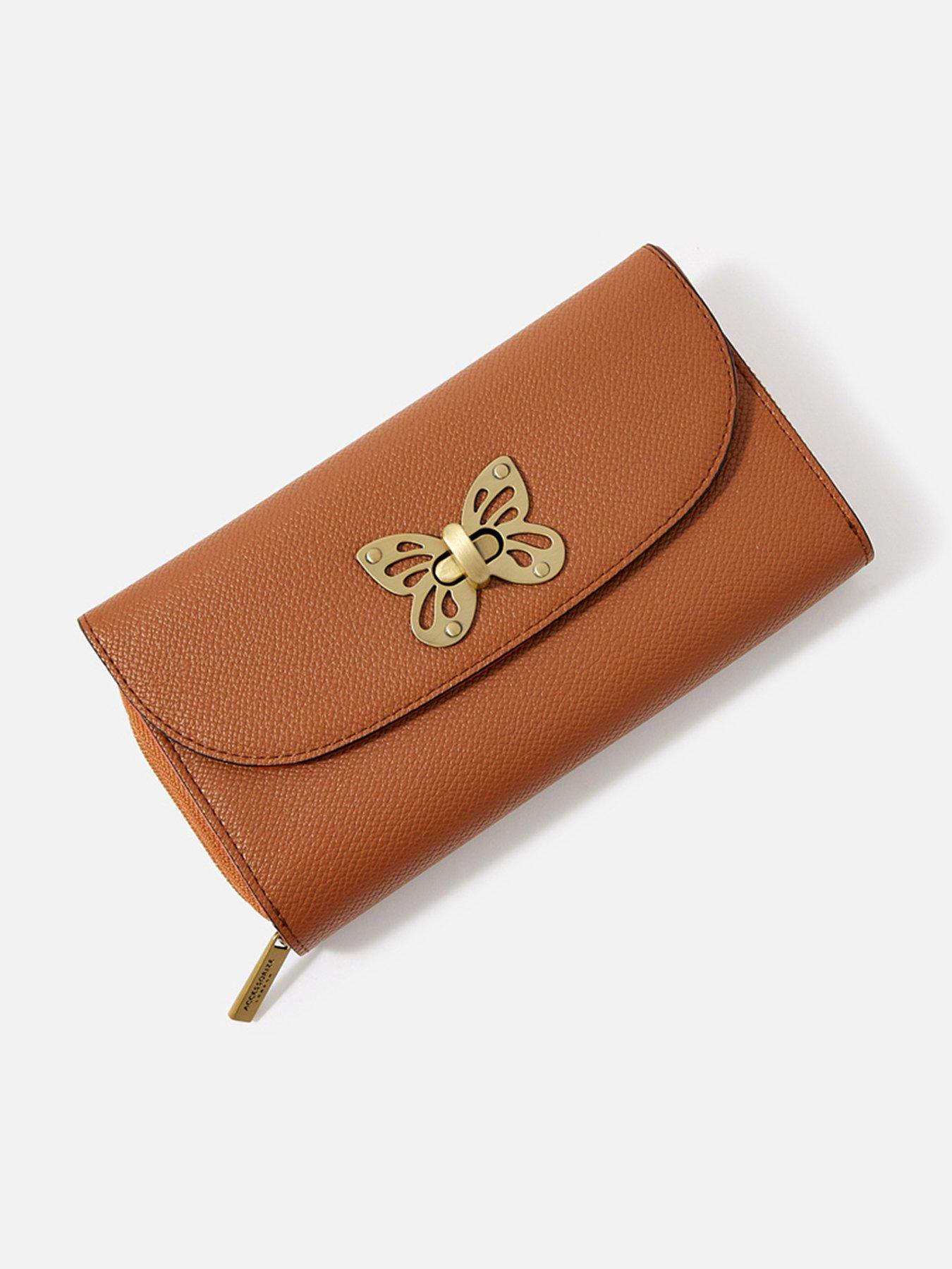 Women Butterfly Large Profile Wallet