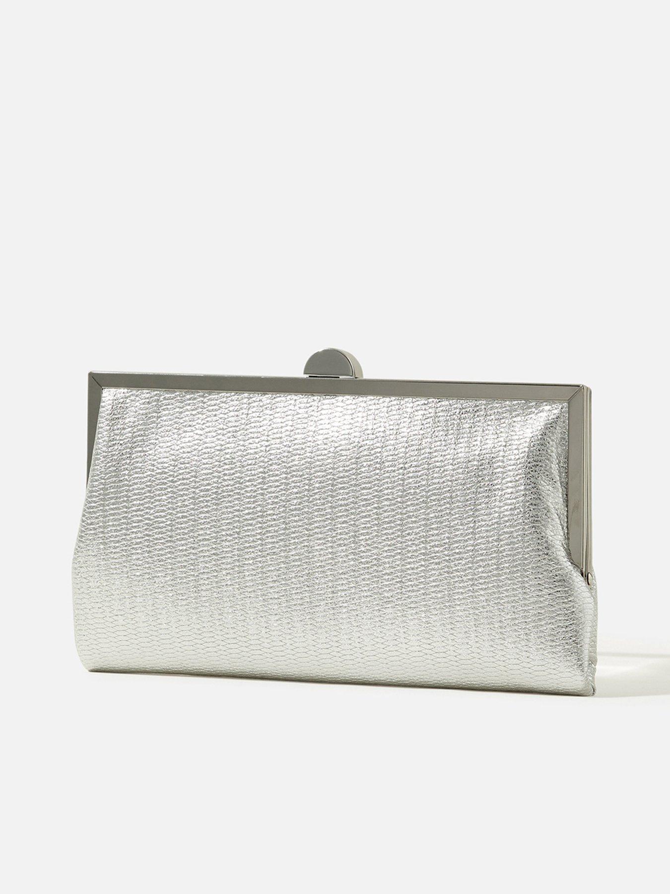Image 3 of 4 of Accessorize Metallic Frame Clutch