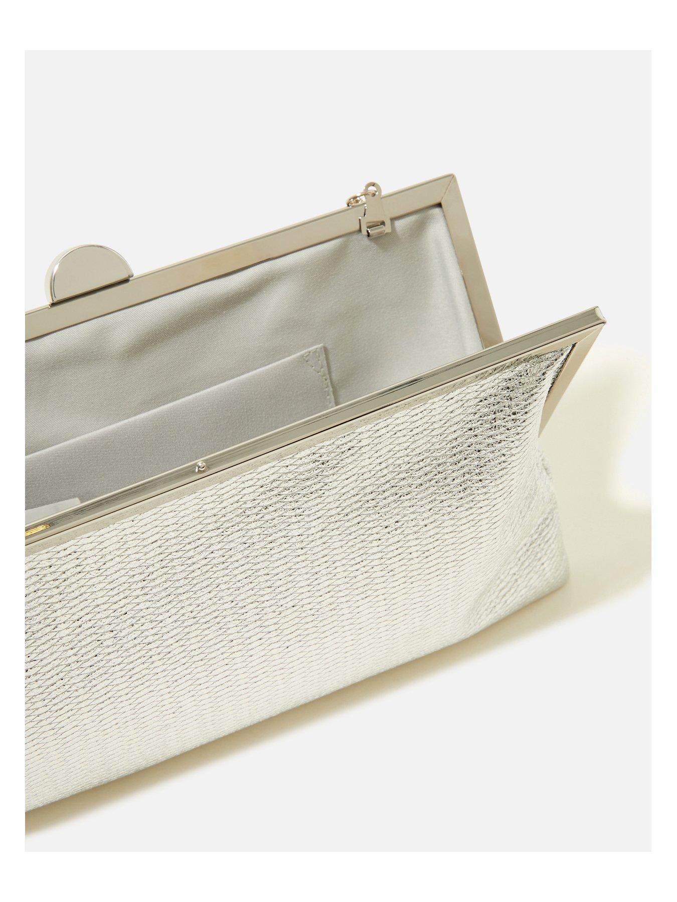 Image 4 of 4 of Accessorize Metallic Frame Clutch